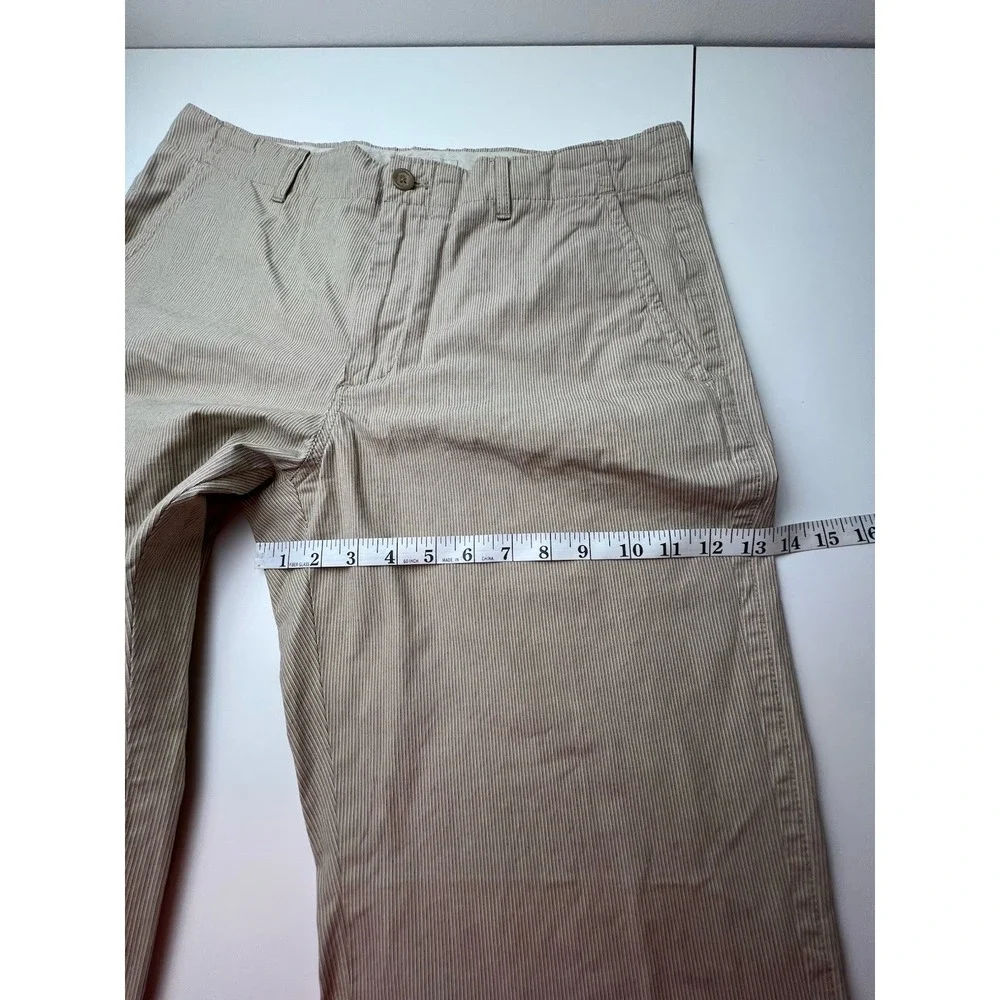 Banana Republic 100% Cotton Beige Pinstriped 100% Cotton Pants Size 34/30